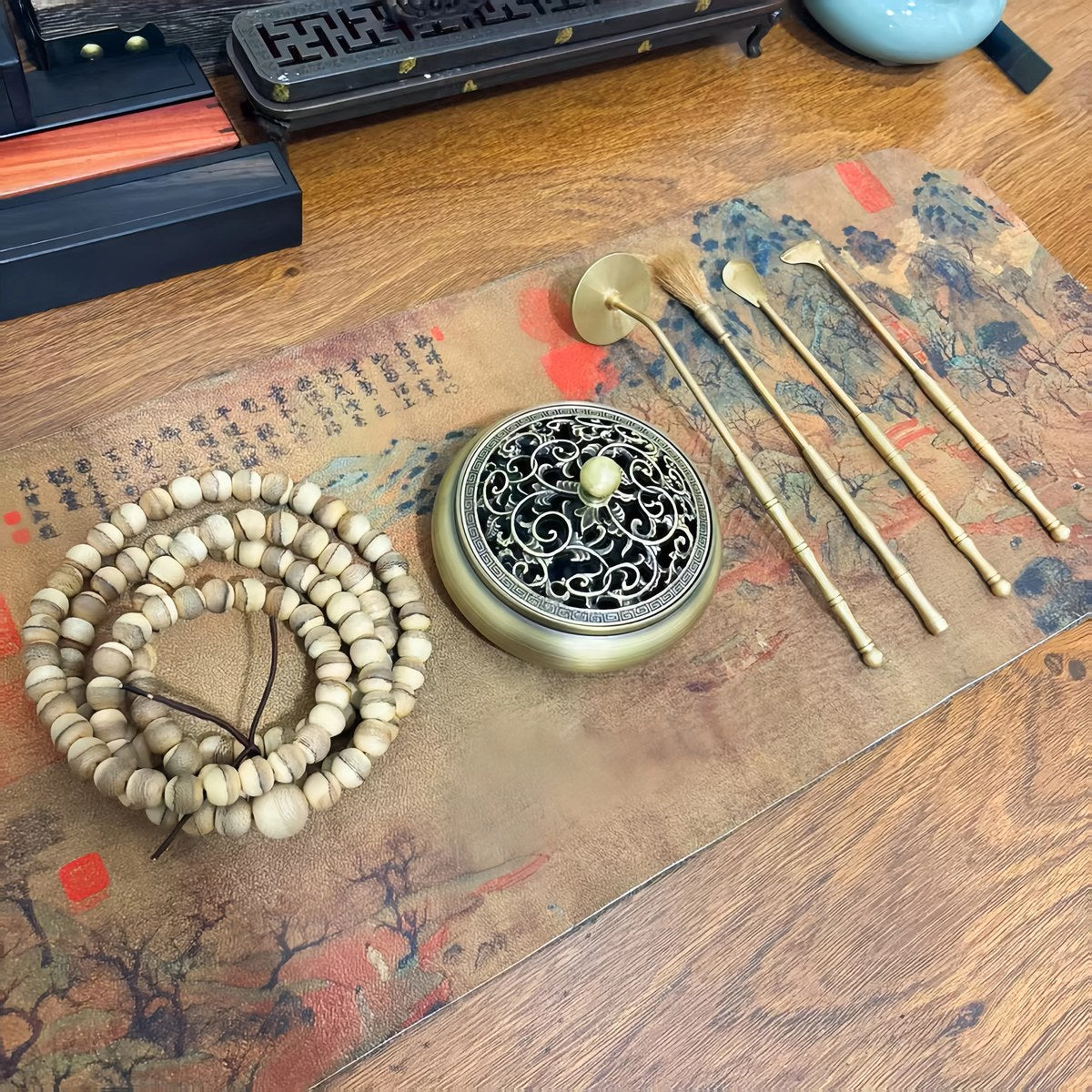 Glass Boshan ritual set