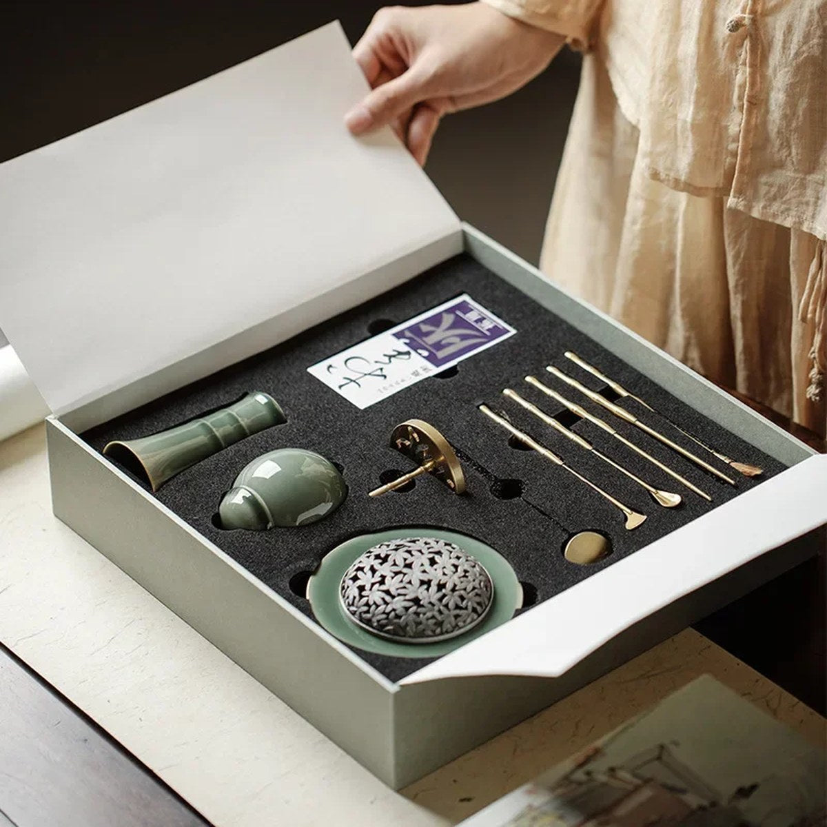 Celadon seal incense starter set primary product view