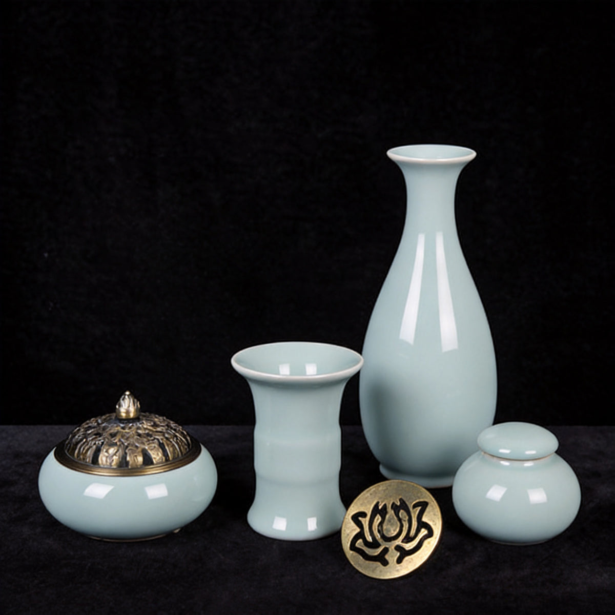Celadon Seal-Incense 11-Piece Set