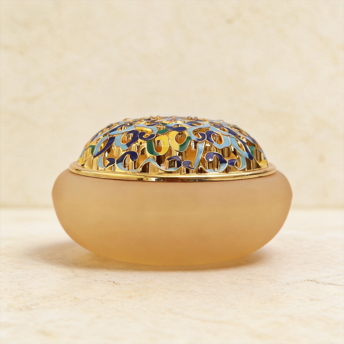 Enamel-Glass Incense Burner