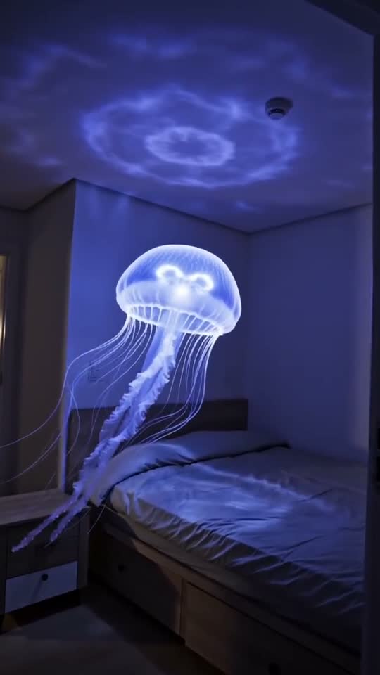 AI fantasy scene from the ocean video; not a product photograph